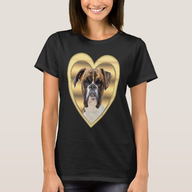 Camiseta Deutscher Boxer  Dog Heart   Boxer  German Boxer   (Anverso)