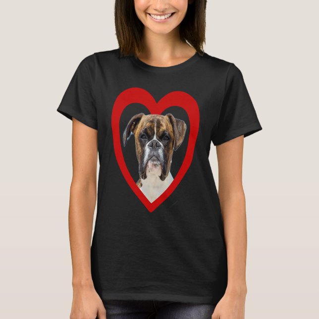 Camiseta Deutscher Boxer  Dog Heart   Boxer  German Boxer (Anverso)