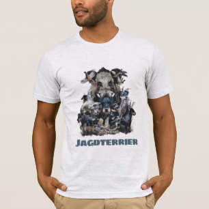 Camiseta Deutscher Jagdterrier Tapestry Canvas Print Acryli