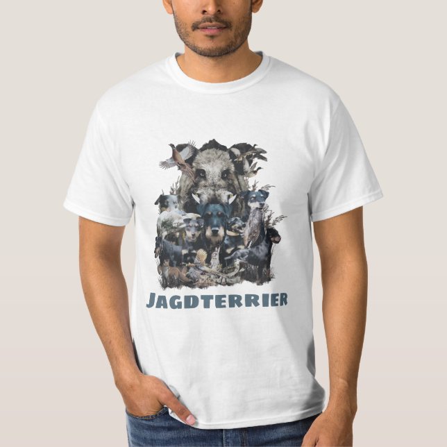 Camiseta Deutscher Jagdterrier Tapestry Canvas Print Acryli (Anverso)