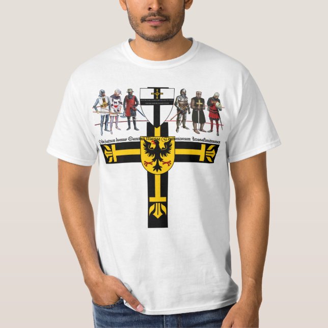 Camiseta Deutscher Orden Ritter und Wappen (Anverso)