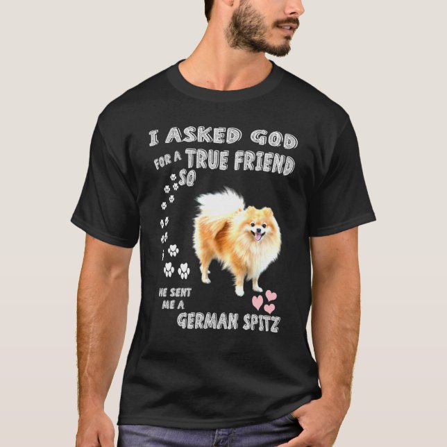 Camiseta Deutscher Spitz Mom Fluffy Dog Dad Print German Sp (Anverso)