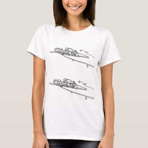 Camiseta "Deutsches Eck, Koblenz"   Arte minimalista