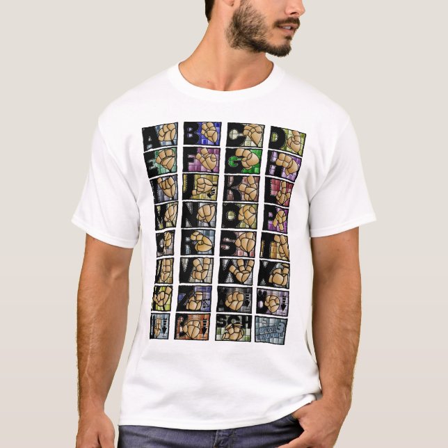 Camiseta Deutsches Fingeralphabet 3 (2025) (Anverso)