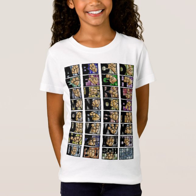 Camiseta Deutsches Fingeralphabet 3 (2025) (Anverso)