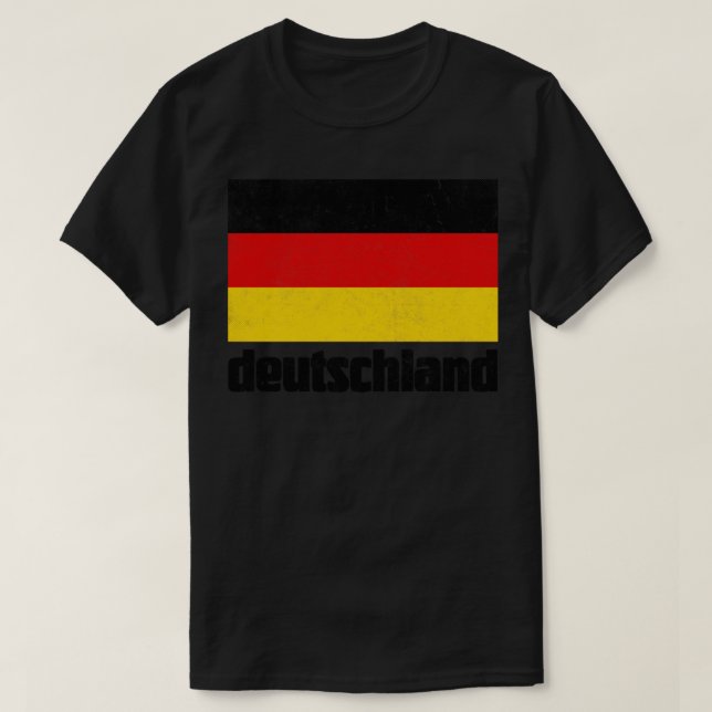 Camiseta Deutschland Alemania Bandera de estilo falso diseñ (Diseño del anverso)