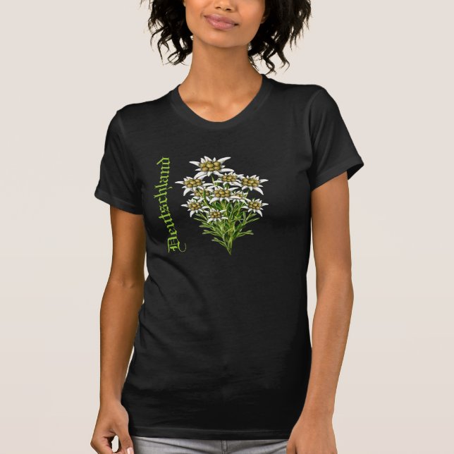 Camiseta Deutschland Edelweiss Floral (Anverso)