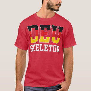 Camiseta Deutschland Flagge Deutsche DEU Skeleton