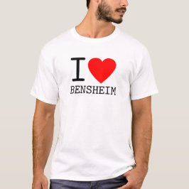 Camiseta Deutschland I love Bensheim Bundesland Hessen
