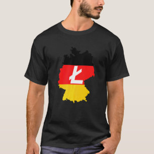 Camiseta Deutschland Litecoin Bandera Alemana Criptocurrenc