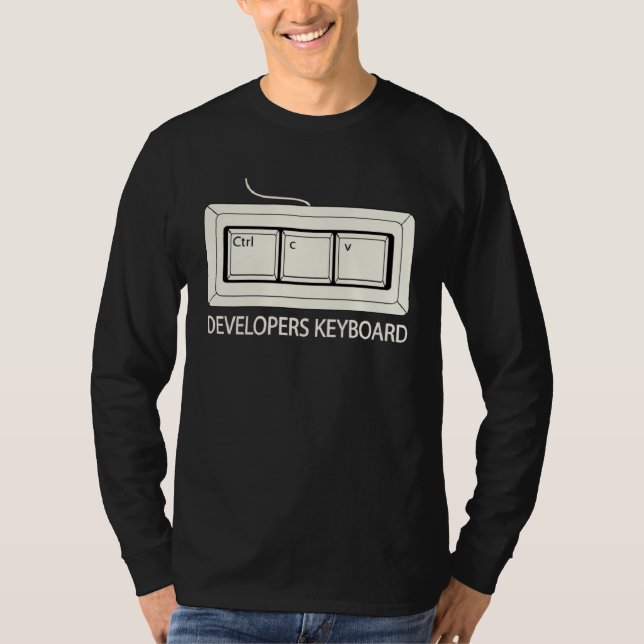Camiseta Developers Keyboard Front End Developer Web Design (Anverso)