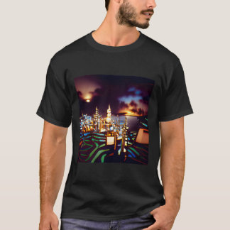Camiseta Deviant Art ciudad de las luces en el estilo de un