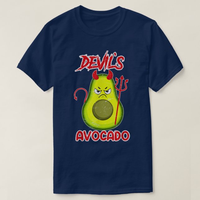 Camiseta Devil Aguacate Devil Satan (Diseño del anverso)