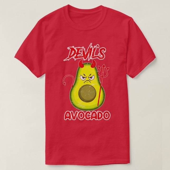 Camiseta Devil Aguacate Devil Satan (Diseño del anverso)