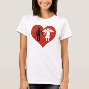 Camiseta Devil and Angel in Love - Shirt