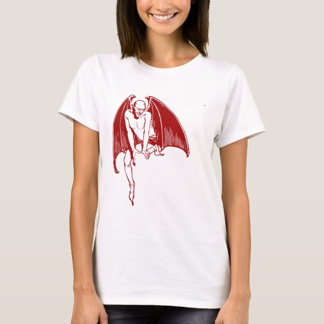 Camiseta Devil Evil Demon Monster Wings Gothic (Anverso)