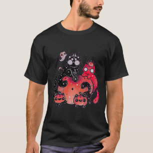 Camiseta devil Halloween Jack Lantern Pumpkin Cats