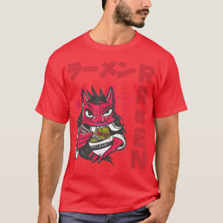 Camiseta Devil Ramen Anime Noodles Kawaii Sketchin japonés