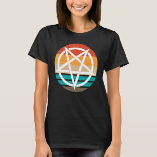 Camiseta Devil retro pentagram 666