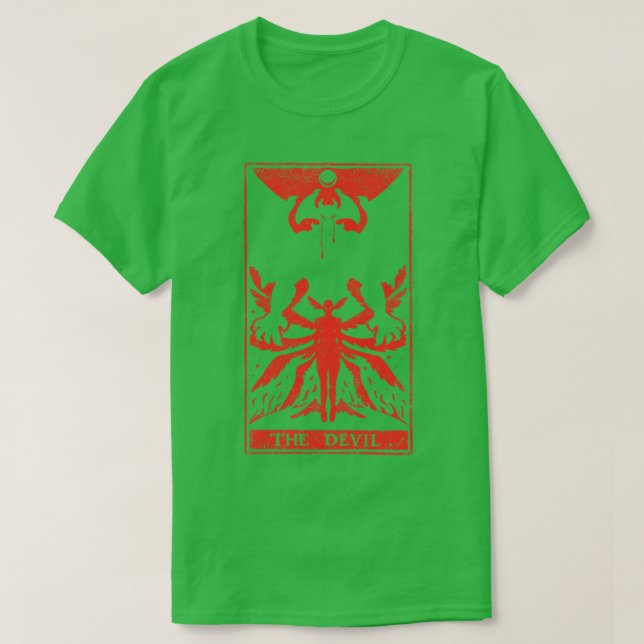 CAMISETA DEVIL TAROT (Diseño del anverso)