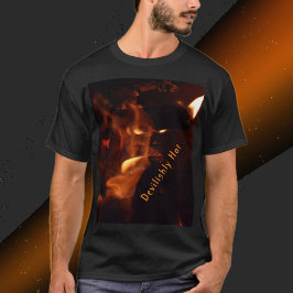 Camiseta Devilish Burning Flames Personalizable fotográfico