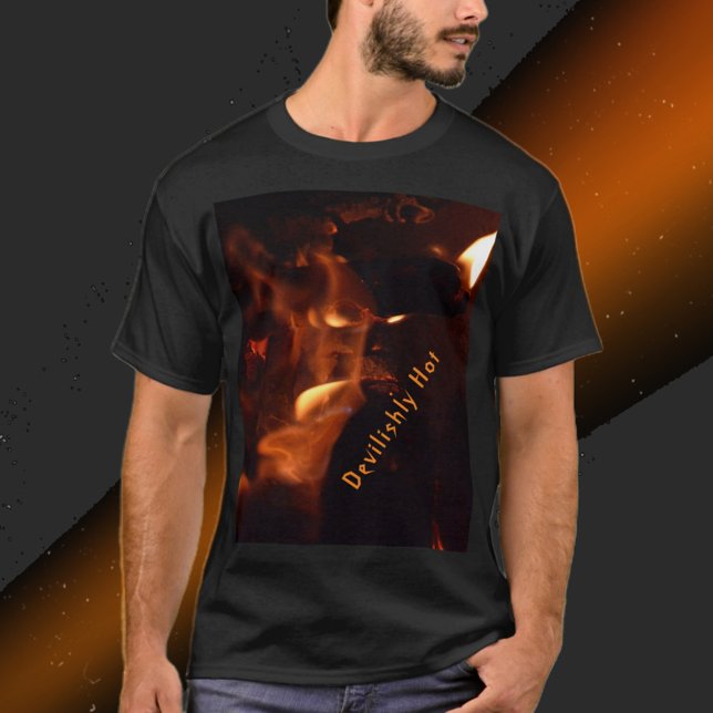 Camiseta Devilish Burning Flames Personalizable fotográfico (Subido por el creador)