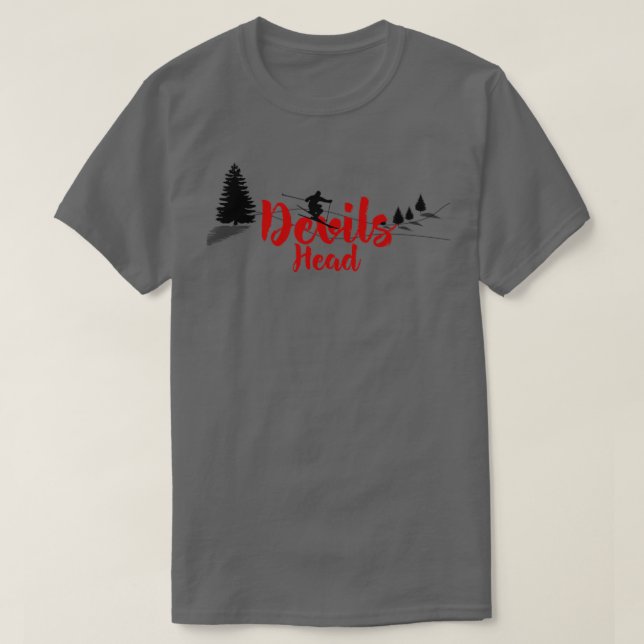 Camiseta Devils Head Ski Long (Diseño del anverso)
