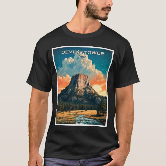 Camiseta Devil's Tower USA (Anverso)