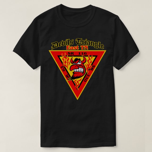 Camiseta Devils Triangle Tennessee (Diseño del anverso)