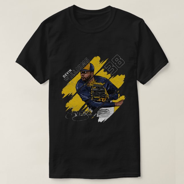 Camiseta Devin Williams Stripes (Diseño del anverso)
