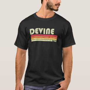 Camiseta DEVINE TX TEXAS Funny City Home Roots Regalo Retro