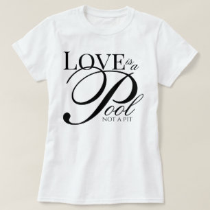 Camiseta Devoción al guión estético El amor es una piscina,
