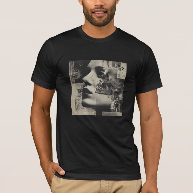 Camiseta Devoción Dividida – Arte Gótico Fino (Anverso)