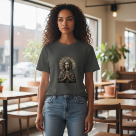 Camiseta Devoción Tallada Madera María