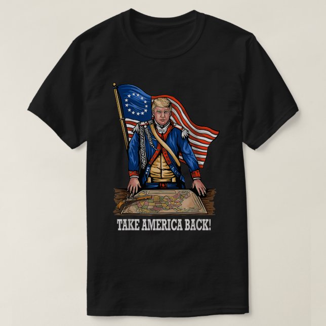 Camiseta Devolver a Estados Unidos las elecciones de Trump  (Diseño del anverso)