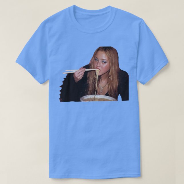 Camiseta Devon Aoki Ramen Pegatina transparente (Diseño del anverso)