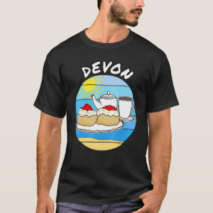 Camiseta Devon Cream Tea vacaciones británicas de verano