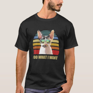 Camiseta Devon Rex Cat Hago Lo Que Quiero Que Gato Lover Fu
