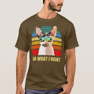 Camiseta Devon Rex Cat Hago lo que quiero un Gato Funny Lov
