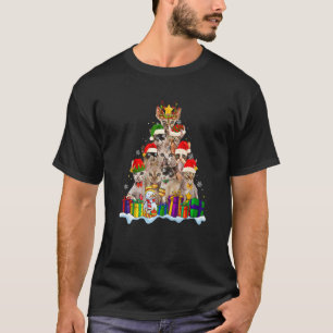 Camiseta Devon Rex Cat Navidades Santa Hat Xmas Tree Pajam