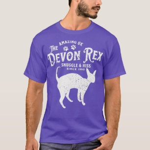 Camiseta Devon Rex Cat Vintage