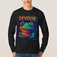 DEVORAR – Diseño de Arte Pixelado de Rana Retro Hi