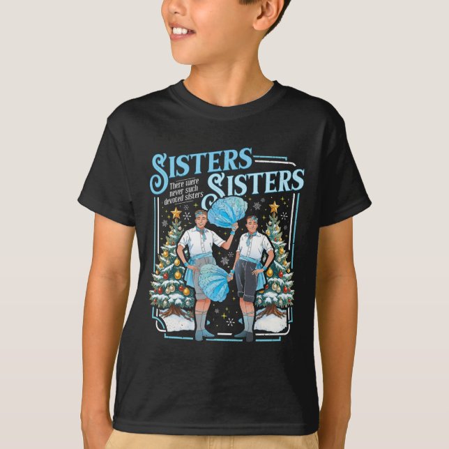 Camiseta Devoted Sisters White Xmas Merry Christmas Snowfla (Anverso)
