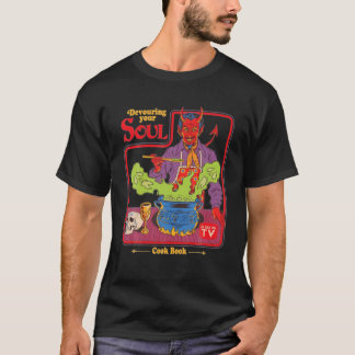 Camiseta Devouring-Your-Soul-Cook-Book-As-Seen-On-TV-Devil