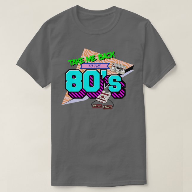Camiseta Devuélveme a los años 80 (Diseño del anverso)