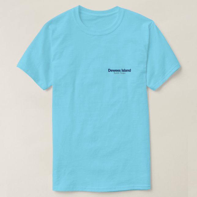 Camiseta Dewees Island Turtle Team (Diseño del anverso)