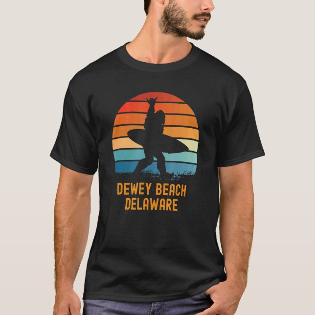 Camiseta Dewey Beach Delaware Sasquatch Souvenir 1 (Anverso)