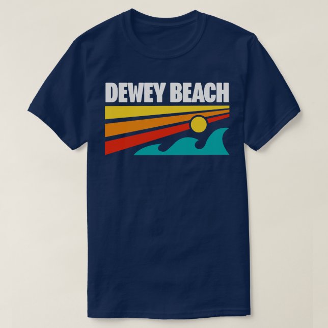 Camiseta Dewey Beach Delaware Souvenir Delaware Playas Dela (Diseño del anverso)