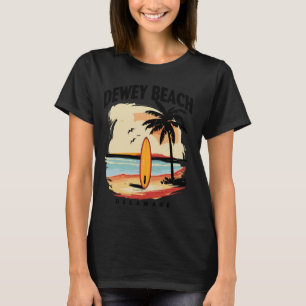 Camiseta Dewey Beach Delaware Surfboard Hombres Mujeres
