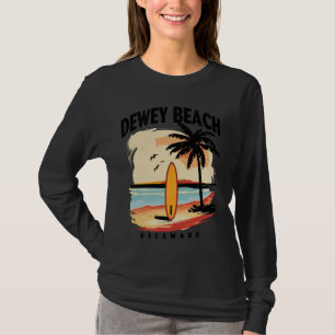 Camiseta Dewey Beach Delaware Surfboard Hombres Mujeres